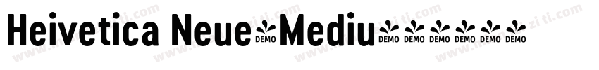 Heivetica Neue-Mediu字体转换